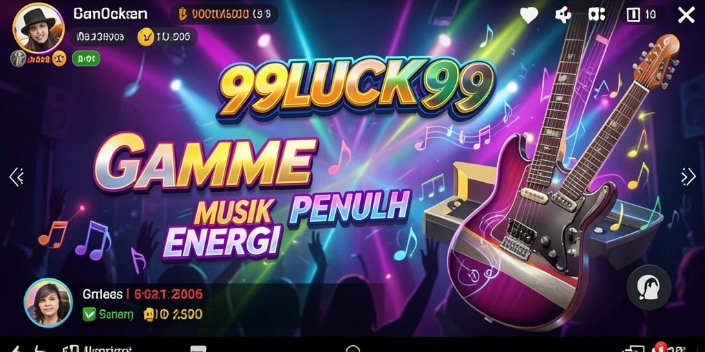 Tampilan gameplay 99LUCK99 dengan berbagai lagu musik.