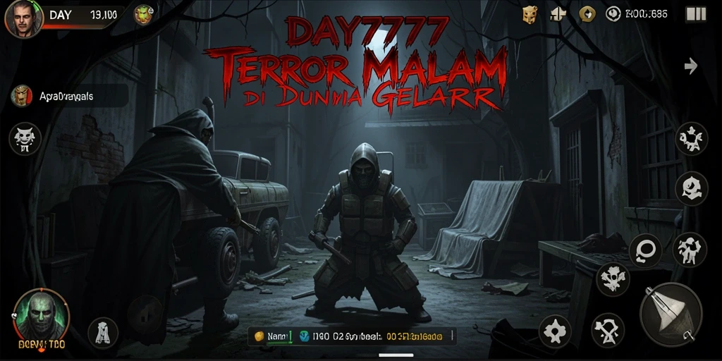 Tangkapan layar gameplay menakutkan dari DAY777