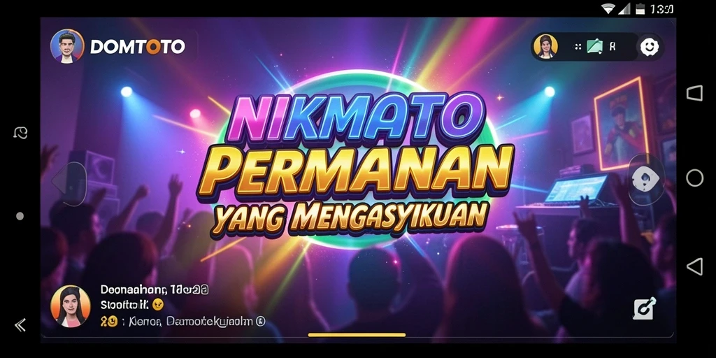 Tampilan gameplay <strong>DOMTOTO</strong> yang interaktif dan penuh warna.