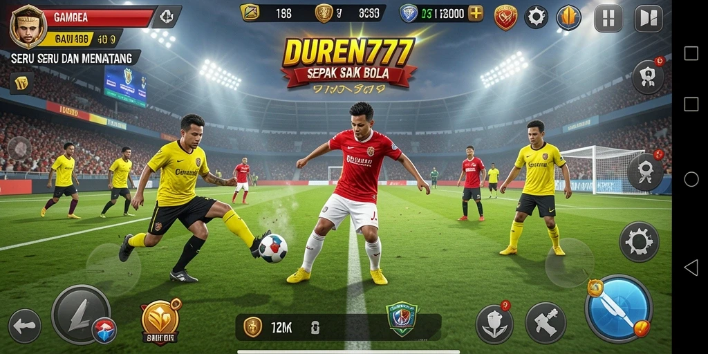 Tampilan gameplay DUREN777 yang menegangkan dan penuh aksi.