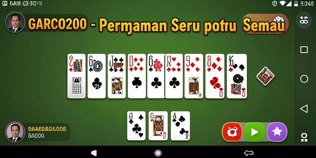 Screenshot utama GARCO200 yang menampilkan momen seru permainan Domino.