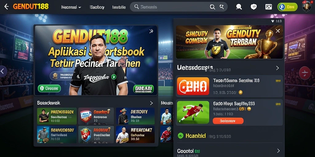 Tampilan gameplay GENDUT188 yang menarik dalam taruhan olahraga.