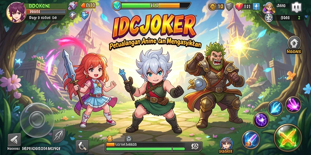Tampilan gameplay seru dan karakter anime yang mengagumkan.