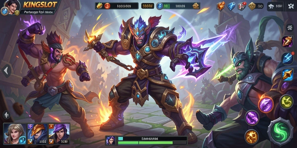 Tampilan gameplay KINGSLOT yang menarik dan dinamis.