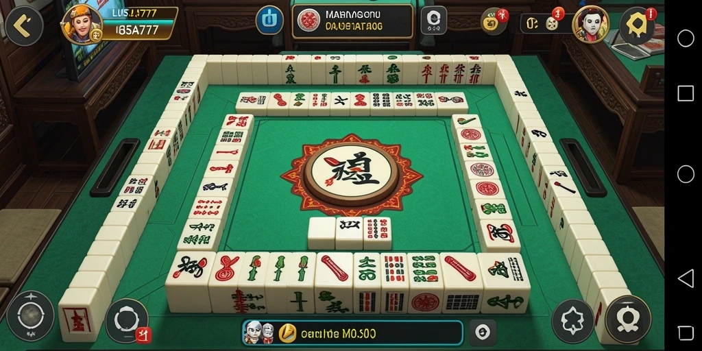 Tampilan gameplay LUSA777 dalam permainan Mahjong yang menarik.