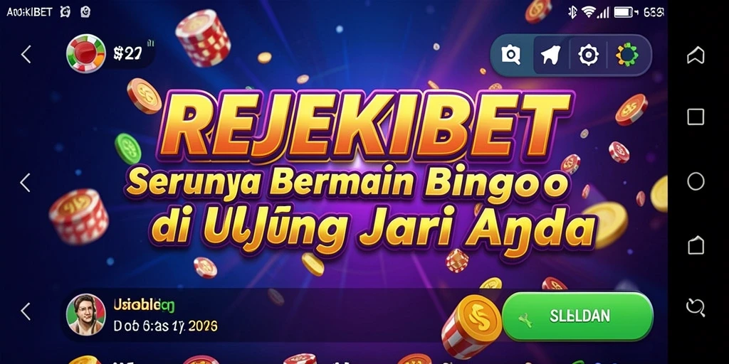 Screenshot gameplay seru dalam aplikasi Bingo REJEKIBET.