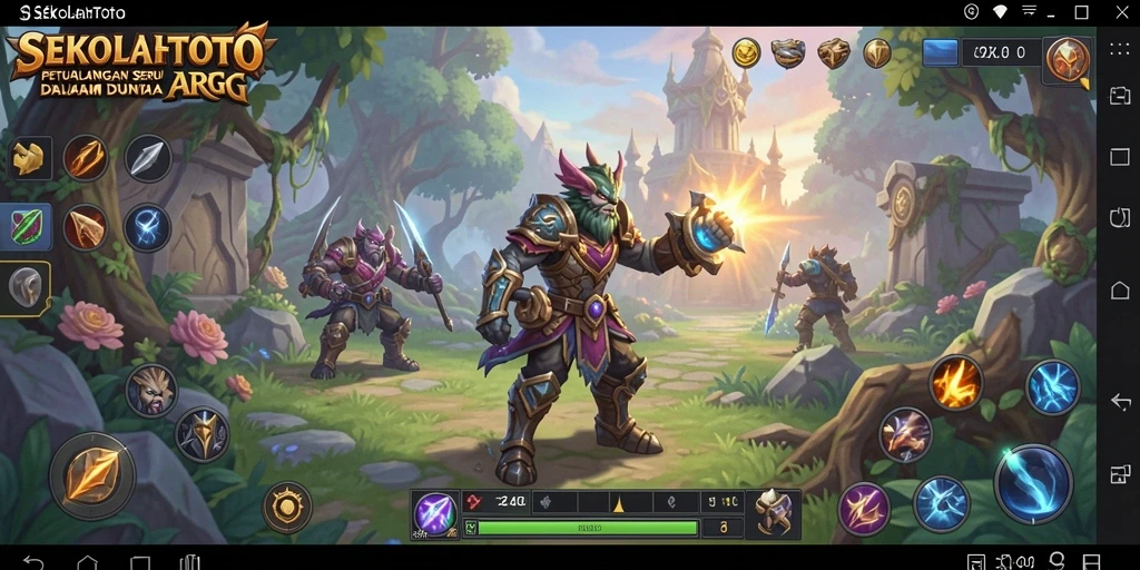 Gameplay epik SEKOLAHTOTO yang penuh aksi dan strategi.