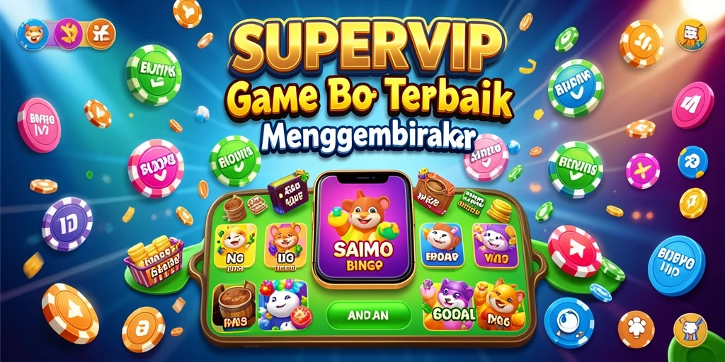 Screenshot gameplay SUPERVIP menampilkan suasana seru permainan Bingo.