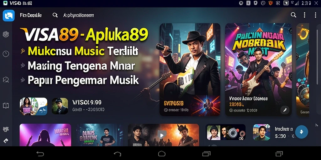 Tampilan gameplay <strong>VISA89</strong> menunjukkan pengalaman musik yang interaktif dan menyenangkan.