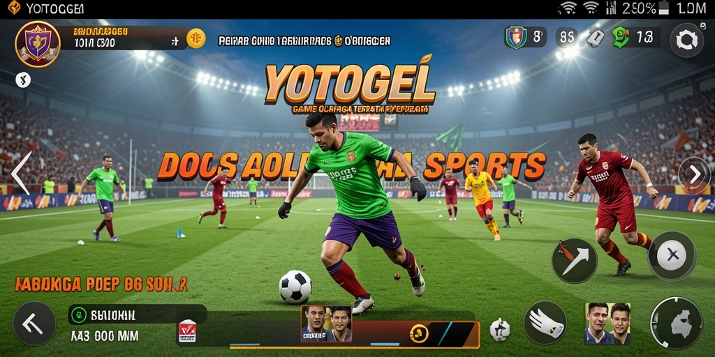 Screenshot utama YOTOGEL menunjukkan gameplay olahraga yang seru dan menghibur.